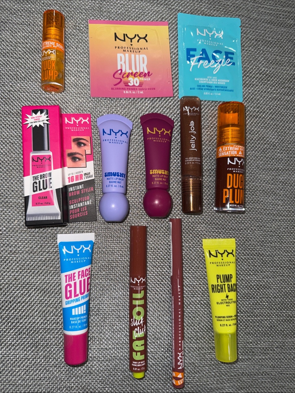 12 mixed makeup lot of NYX cosmetics all brand new